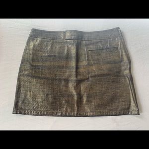 A.P.C. Gold Denim Skirt
